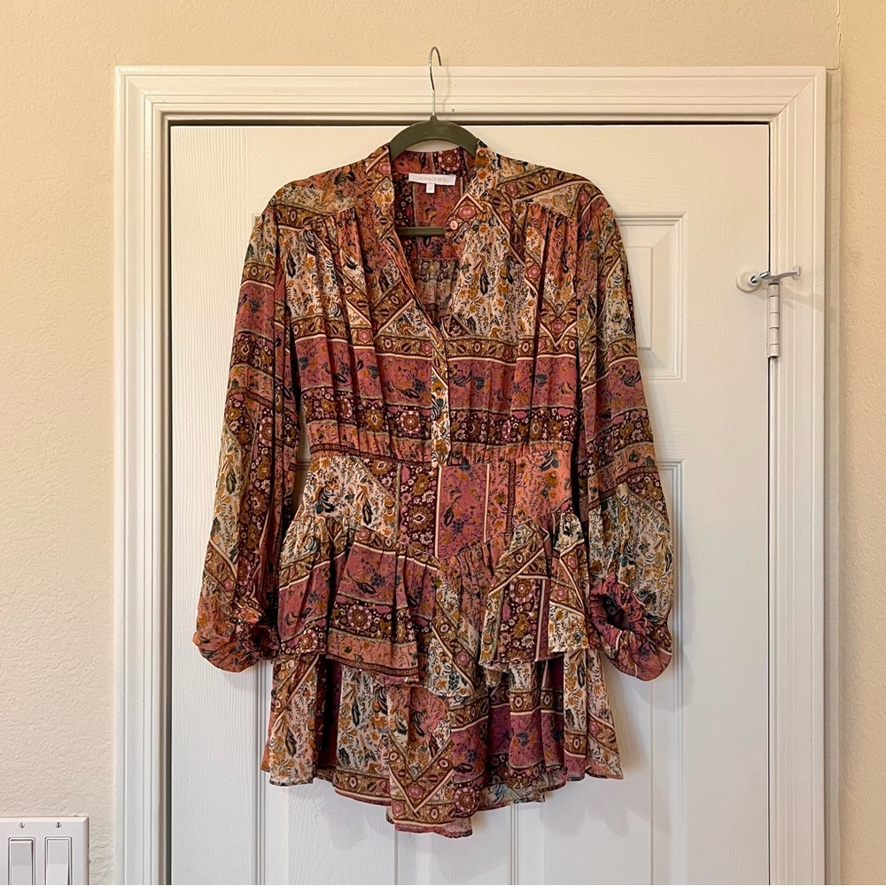 Olivaceous Boho Paisley Dress